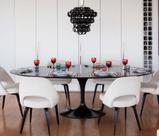 Mesa de Jantar Tulipa Saarinen Oval 244x122 cm Laqueada