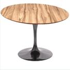 Mesa de Jantar Tulipa Saarinen Redonda 120 cm - Nogueira