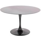 Mesa De Jantar Tulipa Saarinen Redonda 120 cm + Vidro