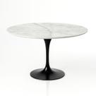Mesa de Jantar Tulipa Saarinen Redonda 80 cm Mármore Branco Extra