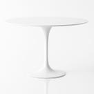 Mesa de Jantar Tulipa Saarinen Redonda 80 cm Tampo Laca