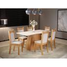 Mesa de Jantar Vanda Retangular com 6 Cadeiras Dalas Yescasa