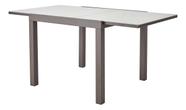 Mesa De Jardim Aluminio Marrom Extensivel 75x90x90/160cm
