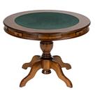 Mesa de Jogos Redonda Tampo Reversível Gavetas e Porta Copos 140cm New Orleans M04 Imbuia - Lyam Decor Mesa de Jogos Redonda Tampo Reversível Gavetas e Porta Copos 140cm New Orleans M04 Imbuia - Lyam Decor