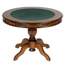 Mesa de Jogos Redonda Tampo Reversível Gavetas e Porta Copos 140cm New Orleans M04 Imbuia - Lyam Decor Mesa de Jogos Redonda Tampo Reversível Gavetas e Porta Copos 140cm New Orleans M04 Imbuia - Lyam Decor