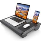 Mesa de laptop HETTHI portátil para cama de até 17" com acessórios