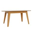 Mesa de Madeira 180 Cm Tm88 100% Mdf Off White/Freijó - Dalla Costa Mesa de Madeira 180 Cm Tm88 100% Mdf Off White/Freijó - Dalla Costa