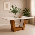 Mesa de Madeira 6 Lugares Helena Imbuia - Pnr Móveis Mesa de Madeira 6 Lugares Helena Imbuia - Pnr Móveis