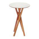 Mesa de Madeira Alta Bistrô Redonda D60cm x A105cm - June - Pizarro