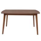 Mesa de Madeira Maciça e MDF L135 X P 90 X Alt 77 Linea Marrom