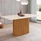 Mesa de Madeira Solana Nature/Off White Sc69 - Henn Mesa de Madeira Solana Nature/Off White Sc69 - Henn