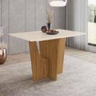 Mesa de Madeira Vértice Nature/Off White - Henn