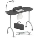 Mesa de Manicure Portátil e Dobrável TABU com Lâmpada LED