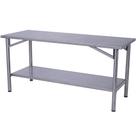 Mesa de Manipulação Inox 190X70CM Benfati TB 2" Com Paneleiro
