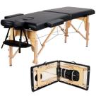 Mesa de massagem Yaheetech Portable Lash Bed Spa 60 cm preta