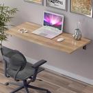 Mesa De Parede Dobravel Supensa Com Suporte 90x45