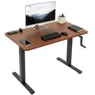 Mesa de pé com altura ajustável VIVO DESK-KIT-MB4D Dark Walnut