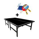 MESA DE PING PONG COR PRETA MDP 15mm 1010 KLOPF + KIT Completo 5031 MESA DE PING PONG COR PRETA MDP 15mm 1010 KLOPF + KIT Completo 5031