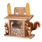 Mesa de piquenique ao ar livre durável de madeira Squirrel Feeder Turosur