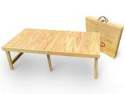 Mesa de piquenique dobrável Brick-Anew 107 cm Portátil de Madeira Mesa de piquenique dobrável Brick-Anew 107 cm Portátil de Madeira