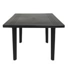 Mesa de Plástico Quadrada 90cm Preta Desmontável