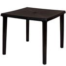 Mesa de Plástico Quadrada Desmontável Mor Preta Mesa de Plástico Quadrada Desmontável Mor Preta