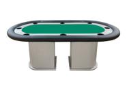 Mesa de Poker Linha Master com Borda Estofada e Porta Copos Nude - 2,0x1,0m