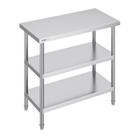 Mesa de preparação de alimentos VEVOR em aço inoxidável 45x90x86cm com prateleira