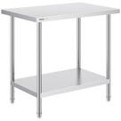 Mesa de preparação VEVOR em aço inoxidável 60x90x86cm Capacidade de 340kg