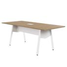 Mesa de Reunião 20cm para 8 Pessoas com Caixa de Tomadas Industrial Executive