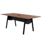 Mesa de Reunião 20cm para 8 Pessoas com Caixa de Tomadas Industrial Executive