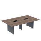 Mesa de Reunião 3200x1400 MRCPB3214PP Marrom/Walnut/Grafito
