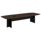 Mesa de Reunião Diretoria ABAULADA - 3,20x1,20m - WORKSTART - MARSALA/PRETO - 21017