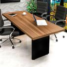 Mesa de Reunião Escritório 4 Lugares 1,60m x 80cm Tampo 30mm