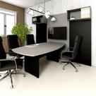 Mesa de Reunião Orgânica 320cm x 110cm Pés Painel Escritório F5 Office