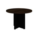 Mesa de Reunião Redonda WORKSTART -1,10x1,10x0,73m - MARSALA / PRETO - 51011