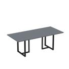 Mesa de Reunião Retangular 200x90cm MR2000P25TUB Preto/Grafito
