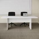 Mesa de Reunião Retangular 6 Lugares Pé Painel 200x90cm Yescasa Cinza Mesa de Reunião Retangular 6 Lugares Pé Painel 200x90cm Yescasa Cinza