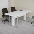 Mesa de Reunião Retangular 6 Lugares Pé Painel 200x90cm Yescasa