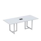 Mesa de Reunião Retangular com Power Box 200x90cm Mr2000p25tub