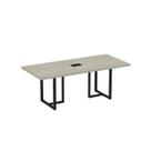 Mesa de Reunião Retangular com Power Box 200x90cm Mr2000pe40