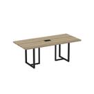 Mesa de Reunião Retangular com Power Box 200x90cm Mrpb2000pe40
