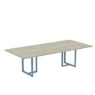 Mesa de Reunião Retangular Tubular P25 Pandin 2,0 M Casablanca e Azul Dali Mesa de Reunião Retangular Tubular P25 Pandin 2,0 M Casablanca e Azul Dali