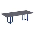 Mesa de Reunião Retangular Tubular P25 Pandin 2,0 M Grafito e Azul Del Rey Mesa de Reunião Retangular Tubular P25 Pandin 2,0 M Grafito e Azul Del Rey