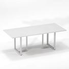 Mesa de Reunião Retangular Tubular P25 Pandin 2,6 M Branco