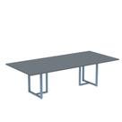 Mesa de Reunião Retangular Tubular P25 Pandin 2,6 M Grafito e Azul Dali Mesa de Reunião Retangular Tubular P25 Pandin 2,6 M Grafito e Azul Dali