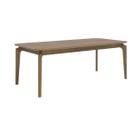 Mesa de Sala Jantar Ficus Natuame c/ Tampo Madeirado 210x100cm Carvalho/Cinamomo - Cimol