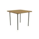 Mesa de Sala Jantar Sena M057 Aço c/Tampo Mairado 90x90cm Bronze - Kappesberg