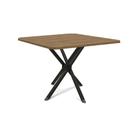 Mesa de Sala Jantar Volga c/ Tampo 90cm Preto Fosco/Nogueira - Kappesberg Mesa de Sala Jantar Volga c/ Tampo 90cm Preto Fosco/Nogueira - Kappesberg