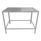 Mesa de Serviço Inox Central Açougue Casa Confeitaria Preparar Alimentos Inox 90 cm